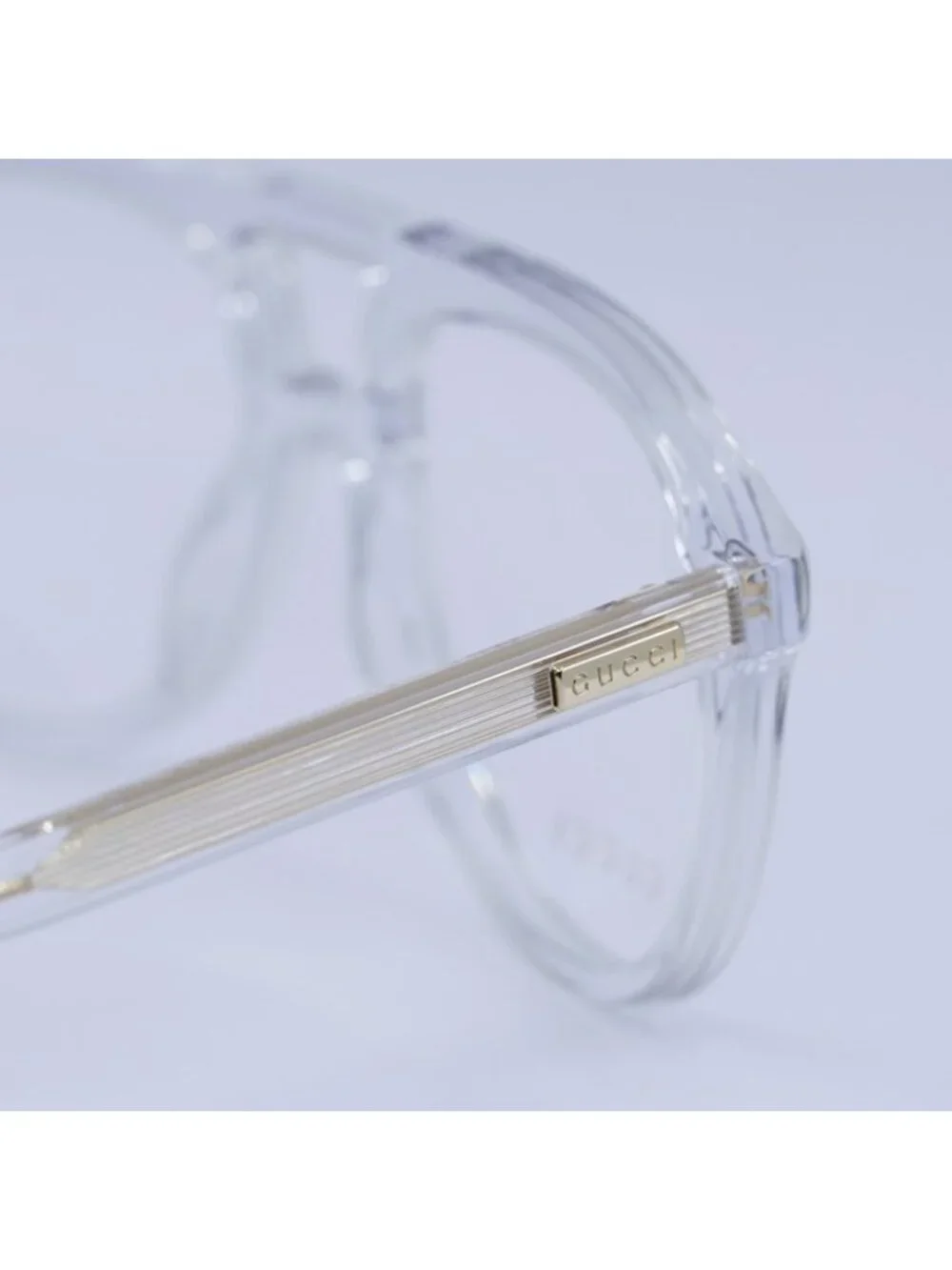 Gucci GG1320O 003 Eyeglasses Transparent 54mm Aviator Frame